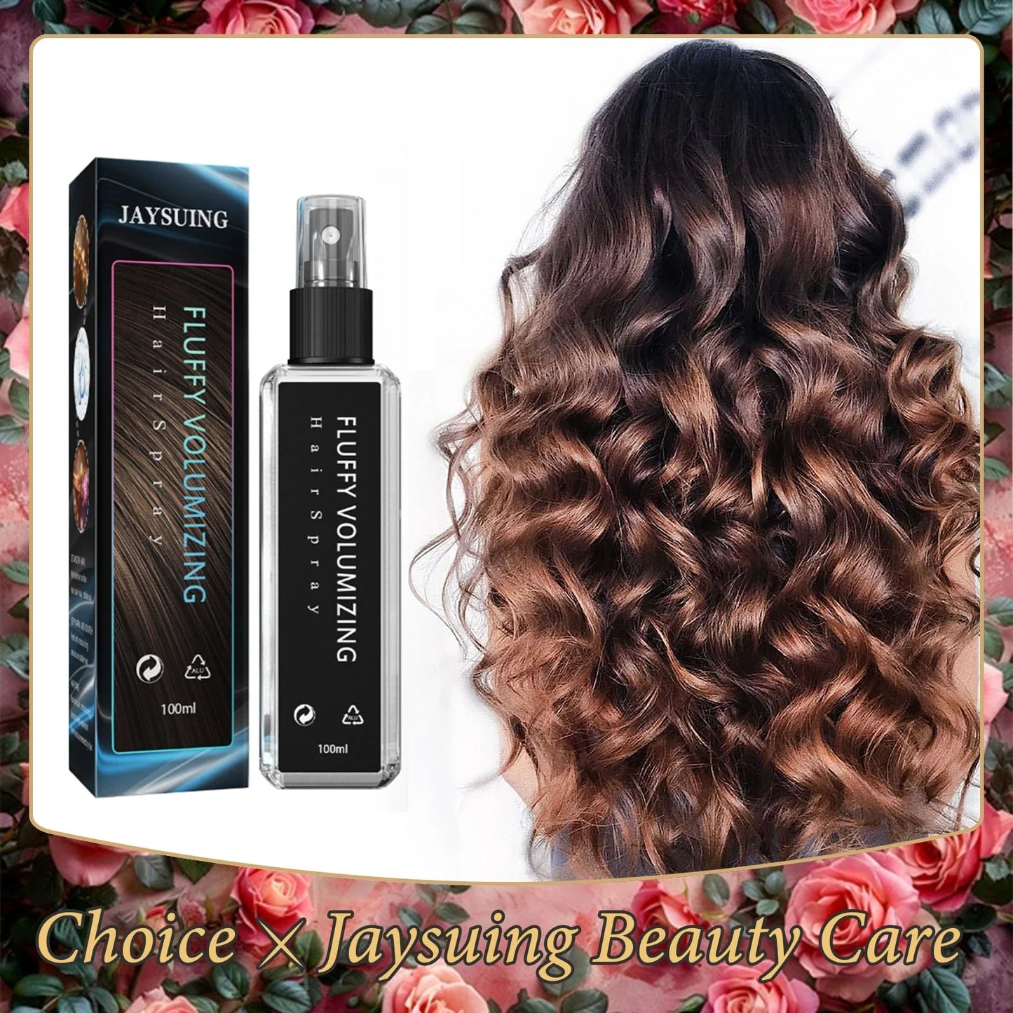 Jaysuing Hair Styling Gel Spray – Frizz Control & Volume