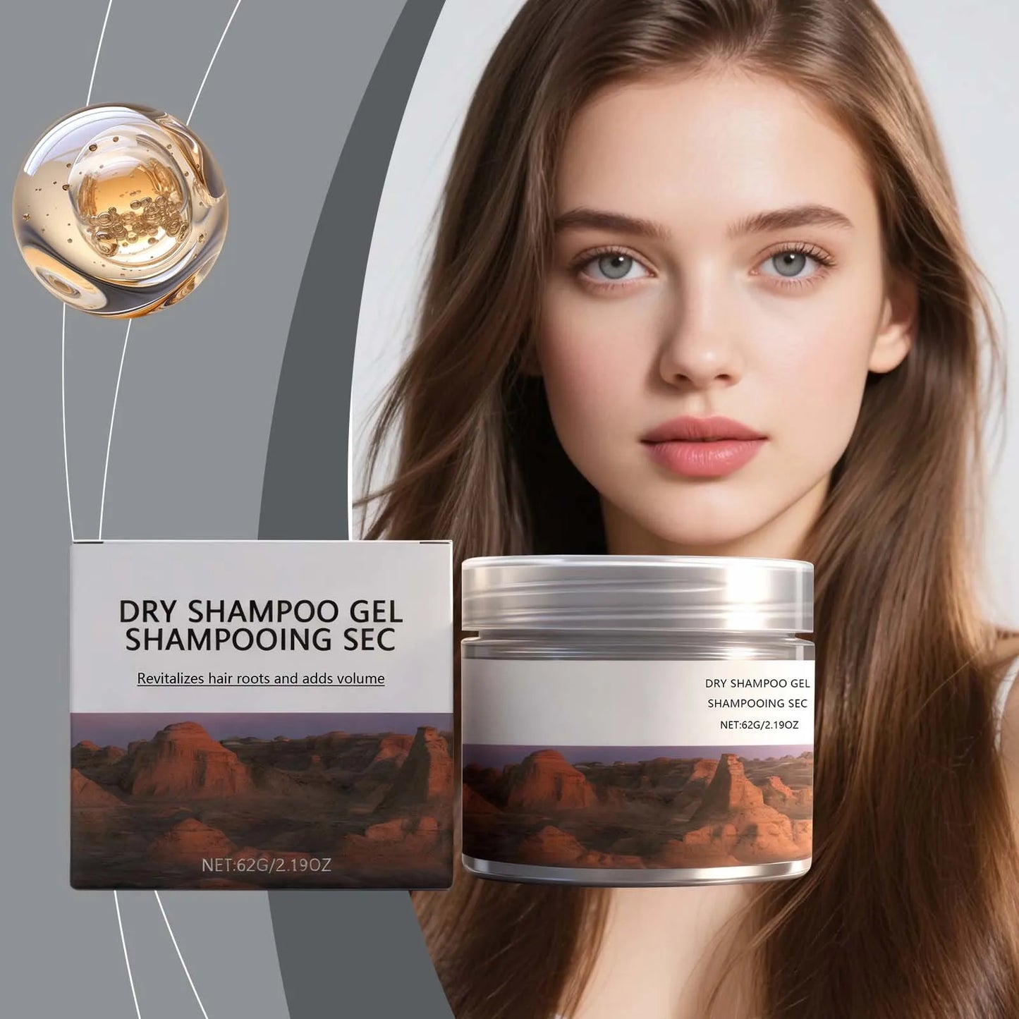 Castor Oil Dry Shampoo Paste – Oil Control & Volume 62g