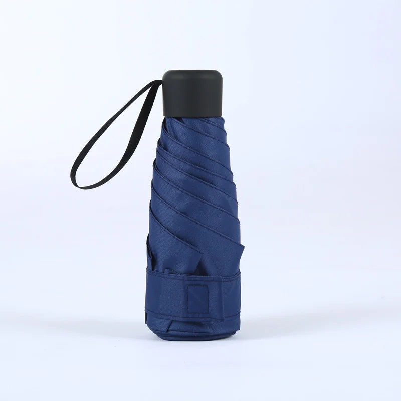 Mini Ultralight Pocket Umbrella – UV & Windproof, 5-Fold