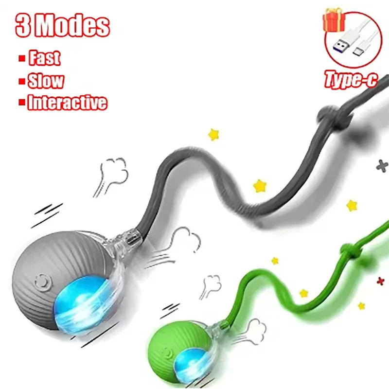 Electric Rolling Ball Cat Toy – Auto Interactive Mouse Ball