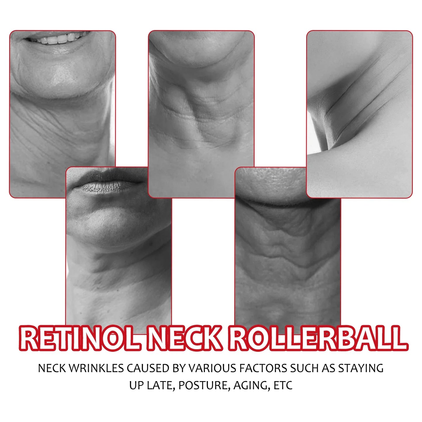 Retinol Neck Serum Roller – Firm, Lift & Moisturize