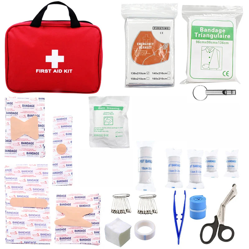 274pcs First Aid Kit, Professional Home First Aid Kit, Portable Survival Medical First Aid Kit, Camping, Hiking, Traveling Comp Peaceful Pleasures Health and Wellness PortableFirstAidKit