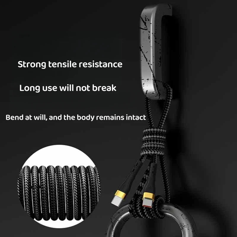 PD 120W USB-C Fast Charging Cable – Samsung, iPhone 15 16 & Xiaomi