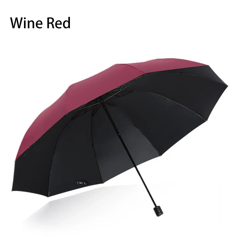 130cm Extra-Large Windproof Folding UV Umbrella | Sun & Rain