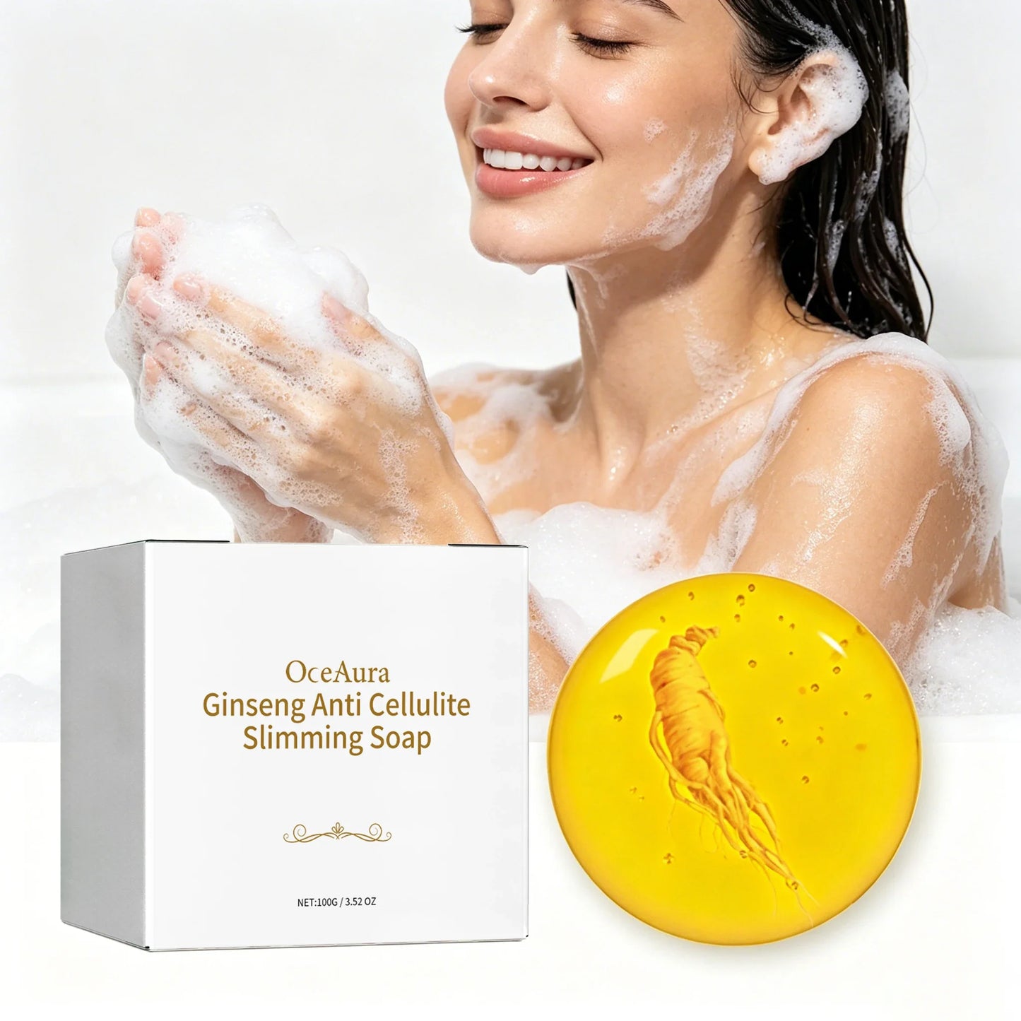 OceAura Ginseng Body Soap – Firming, Moisturizing & Slimming