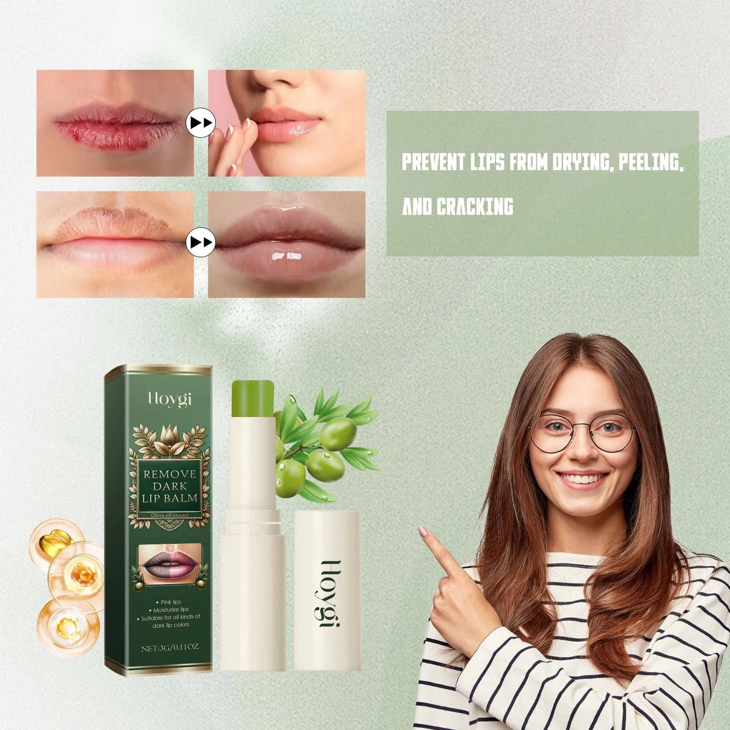 Hoygi 3G Moisturizing Lip Balm – Anti-Chapping & Fine Lines
