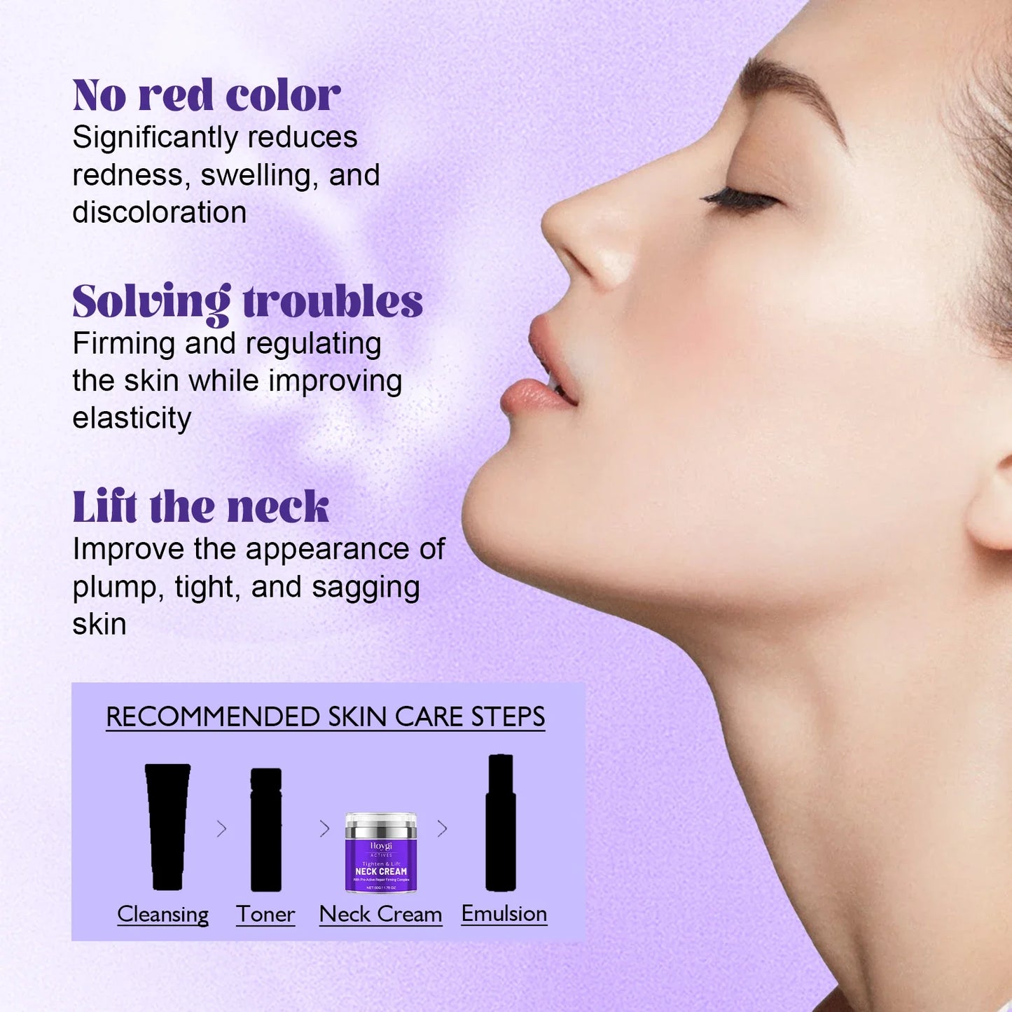 Hoygi Neck Firming Cream – Avocado Oil, Anti-Wrinkle 50g