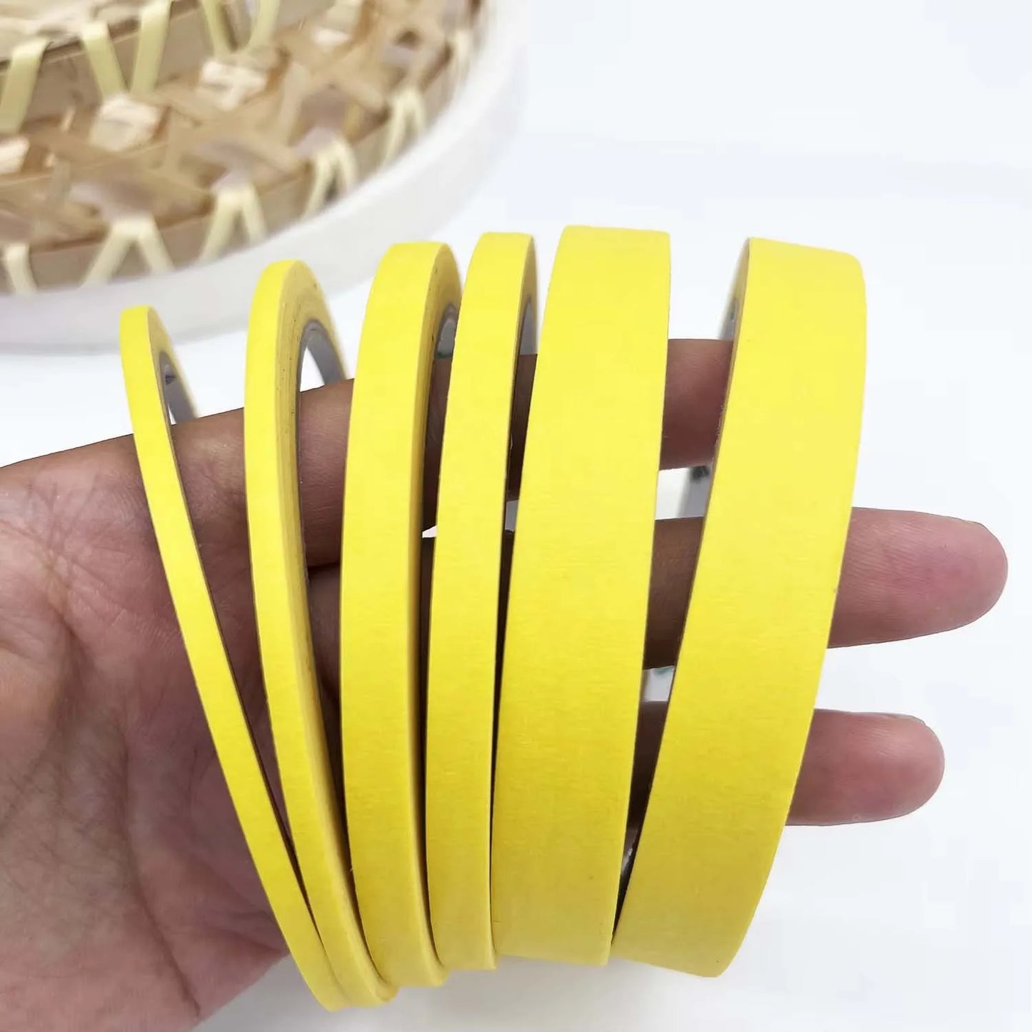 Colorful Paper Masking Tape – 3/6 Rolls, 3 Sizes, DIY Crafts