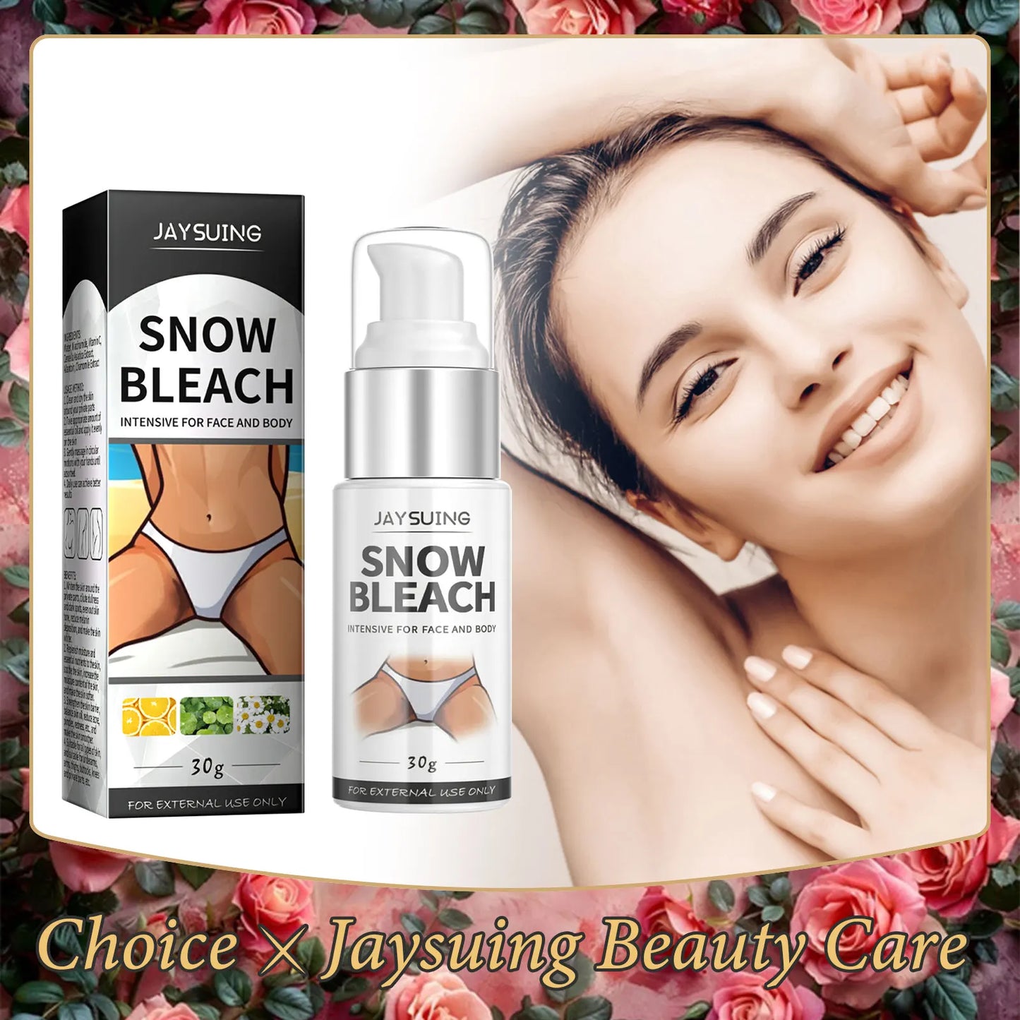 Snow Bleach Whitening Cream – Armpit, Elbow & Thigh 30g