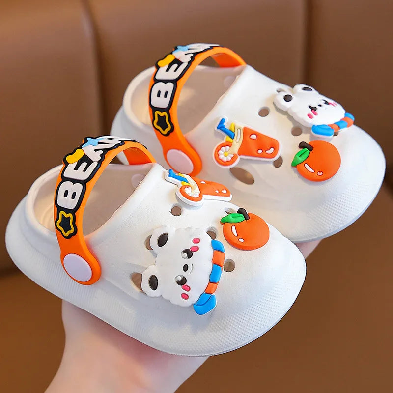 Kids Cartoon Slippers – Non-Slip Quick-Dry Sandals Boys & Girls