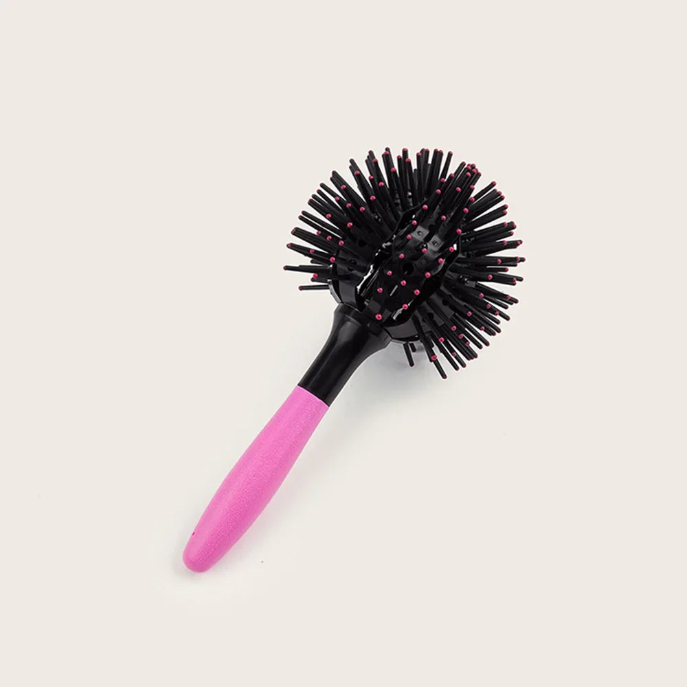3D 360° Spherical Detangling Hair Brush – Heat Resistant Styling