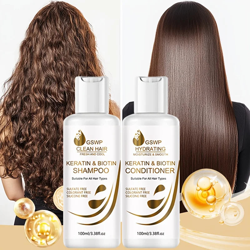 GSWP Keratin Biotin Shampoo & Conditioner Set 200ml