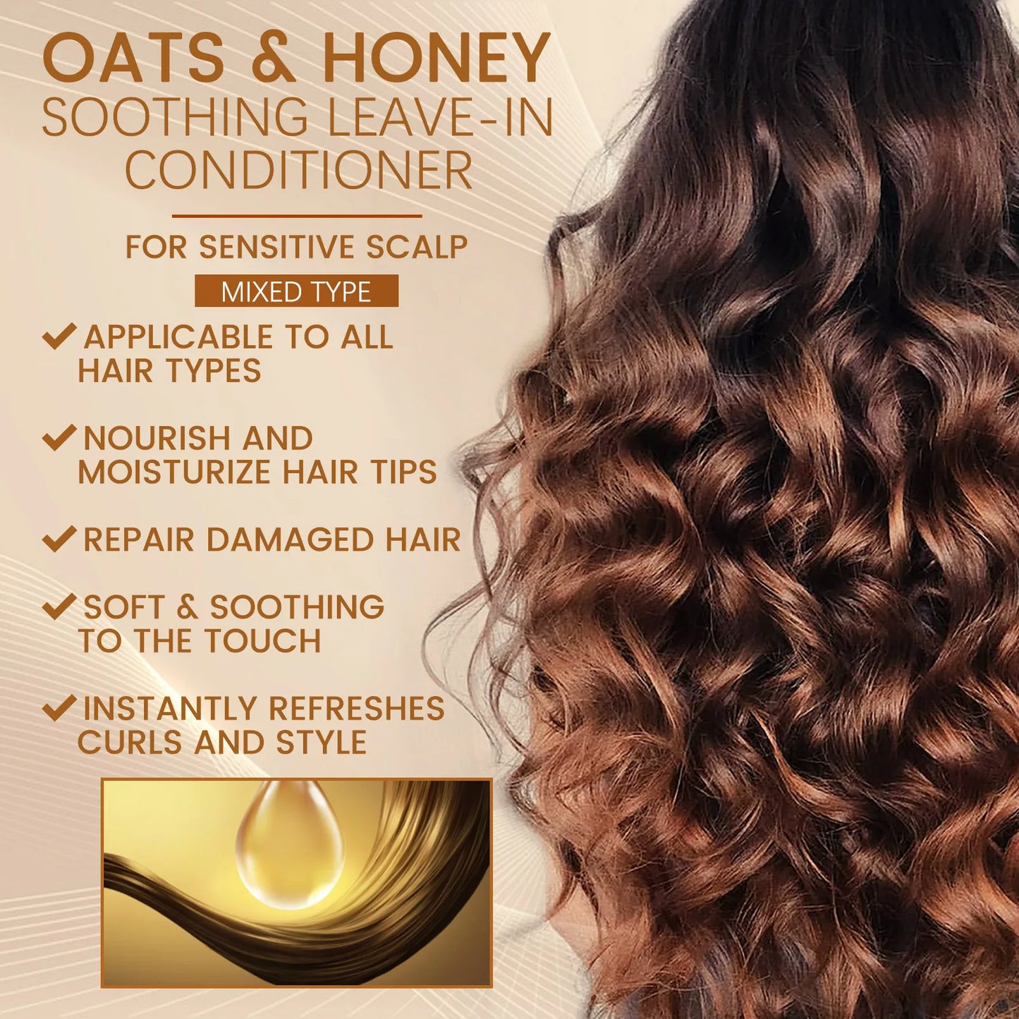 EELHOE Honey Leave-In Conditioner – Repair Damaged Hair 100ml