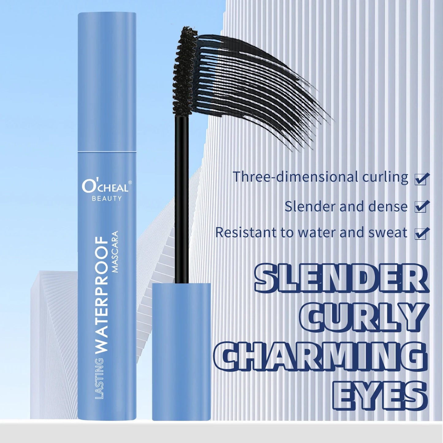 O'CHEAL 4D Waterproof Matte Mascara – Lengthening & Curling