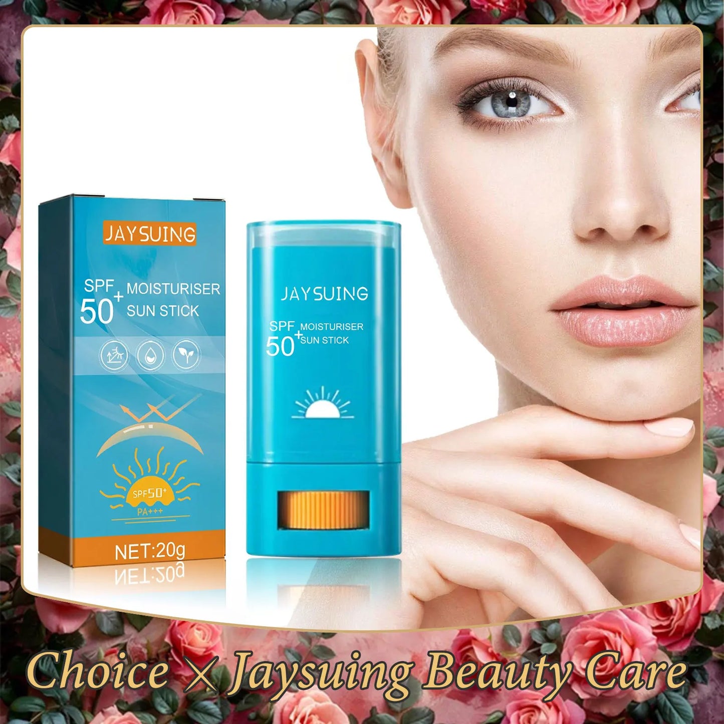 SPF 50+ Sun Stick – Waterproof Moisturizing Sunblock 20g