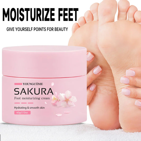 Sakura Foot Cream – Urea 40% & Shea Butter Overnight Heel Repair Foot Moisturizer Cream Oasis Select