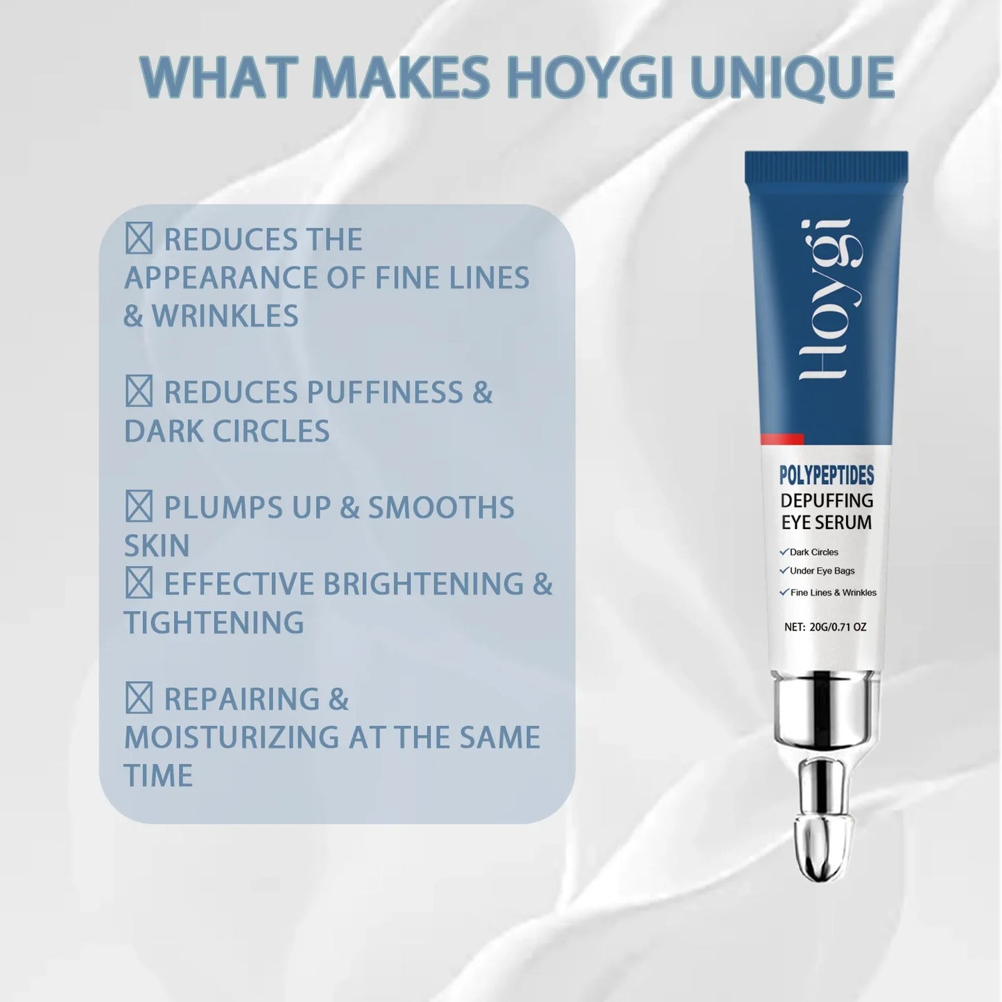 Hoygi Eye Cream & Serum – Brighten, Firm & Hydrate 20g