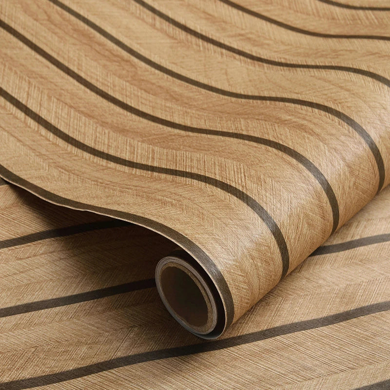 Wood Grain Self-Adhesive Vinyl Wallpaper – Waterproof Wall Sticker