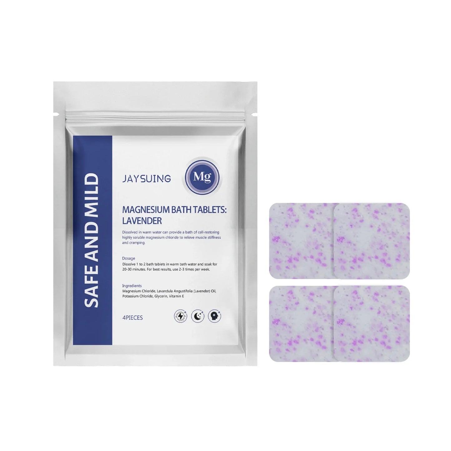 Aromatherapy Shower Steamers – Stress Relief Bath Tablets 4-Pack