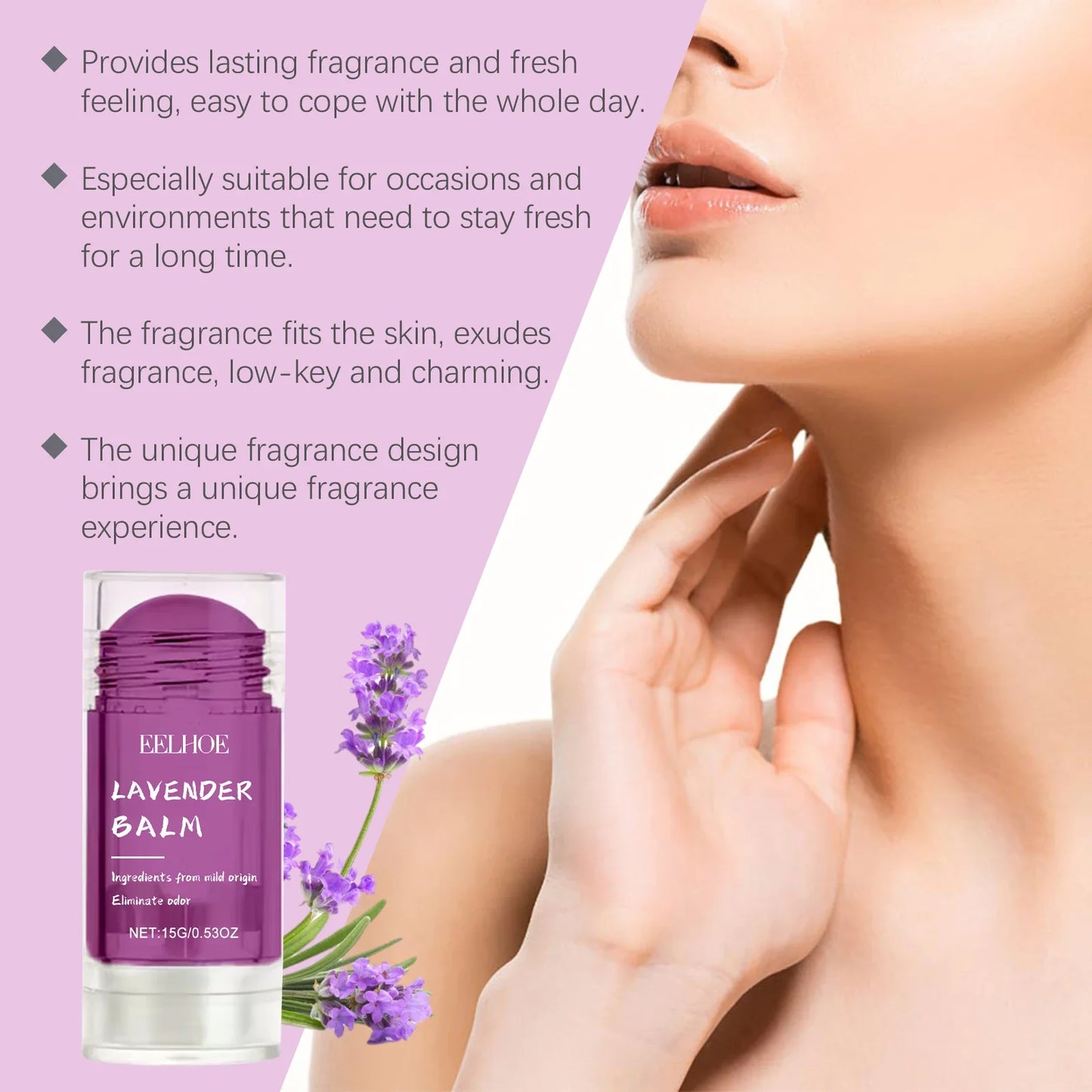 Lavender Body Balm Deodorant Stick 15g – Floral Fragrance