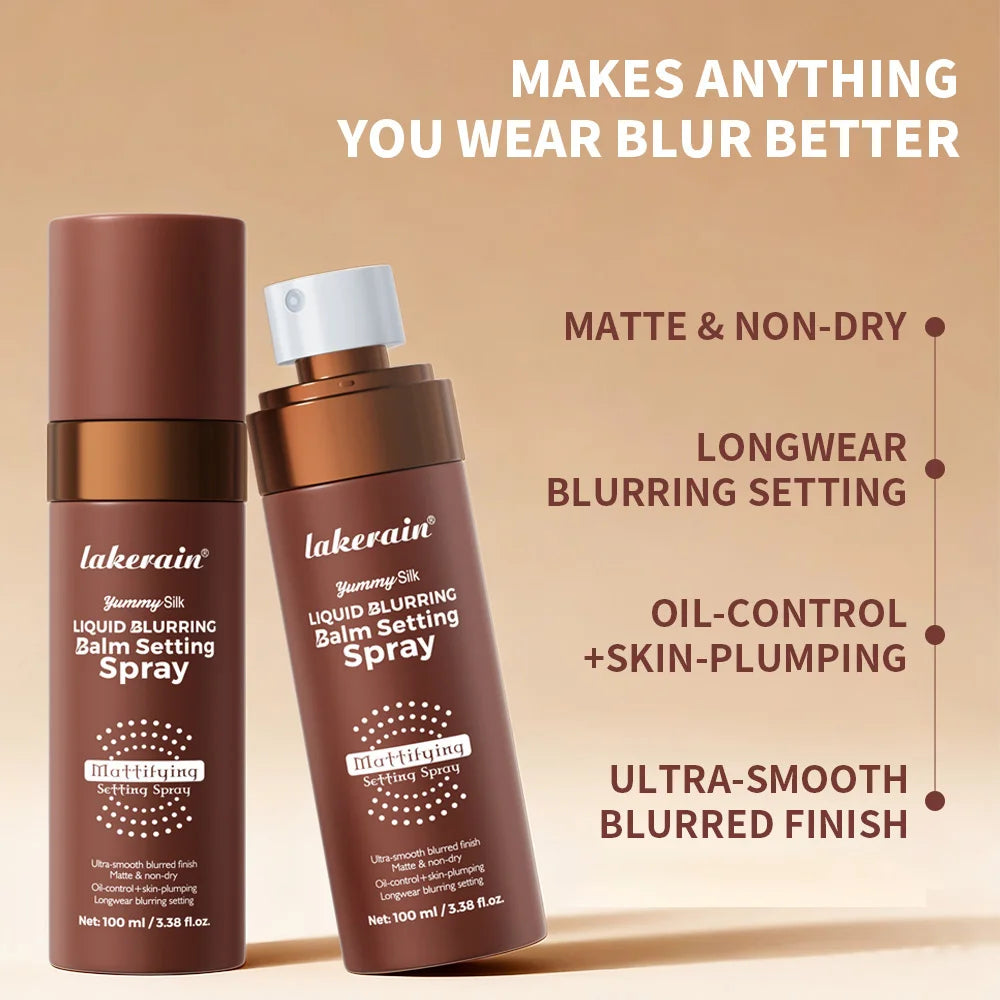 Lakerain Matte Setting Spray – Oil Control & Hydrating Blurring Mist Makeup Setting Spray Peaceful Pleasures Health and Wellness