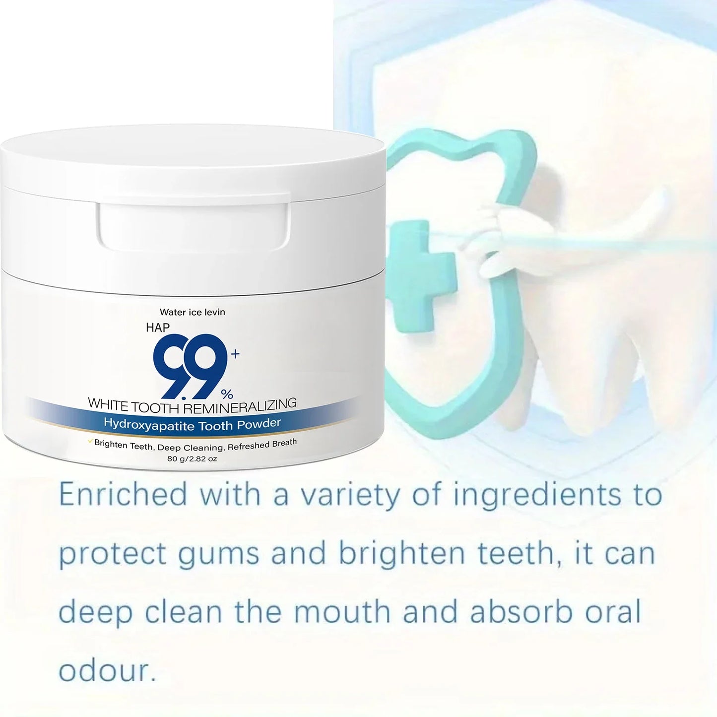 99% HAP Hydroxyapatite Tooth Powder – Remineralizing & Whitening