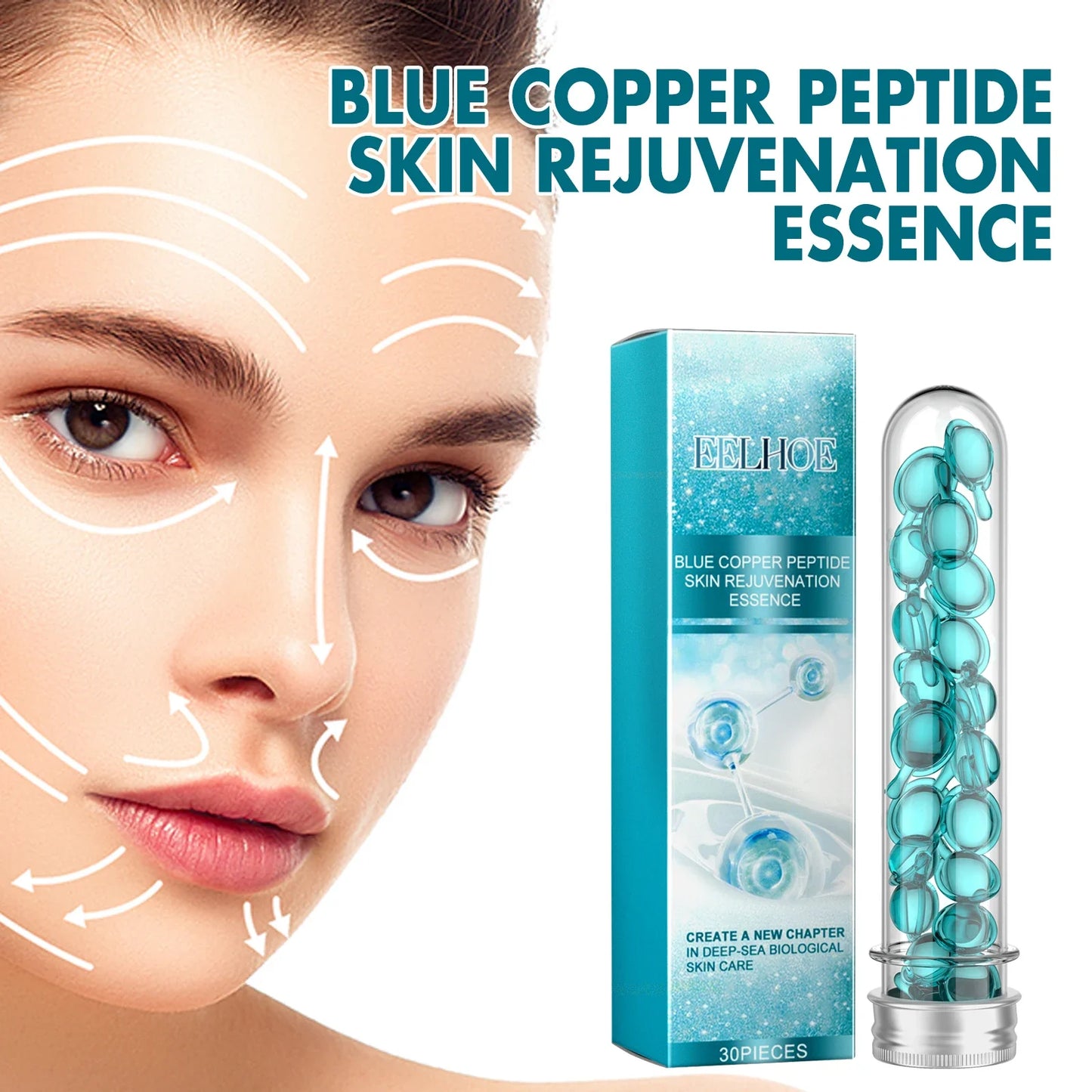 Hoygi 30pc Hyaluronic Acid Face Serum Capsules – Anti-Aging