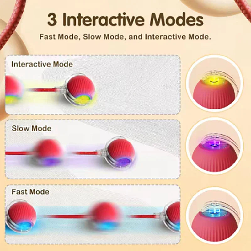 Electric Rolling Ball Cat Toy – Auto Interactive Mouse Ball
