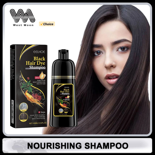 Hair Dye Shampoo Changing Hair Color Non-irritating Repair Oil Control Natural Fast Blacking Moisturizing Hair Coloring Shampoo Peaceful Pleasures Health and Wellness