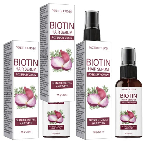 Biotin Rosemary Onion Hair Growth Serum | All Hair Types Hair Growth Serum Peaceful Pleasures Health and Wellness Shine Enhancing