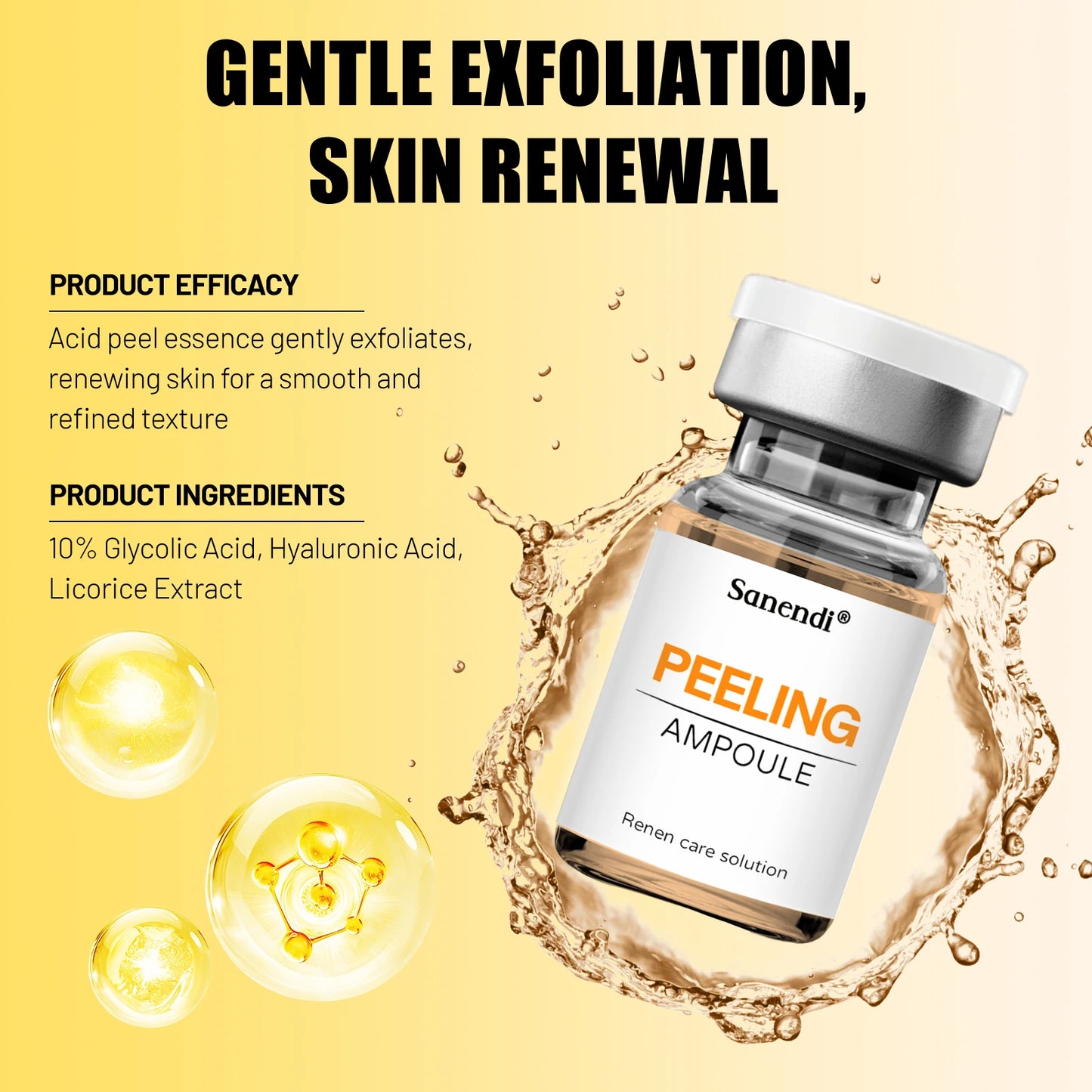 SANENDI Jet Peel Oxygen Serum – Anti-Aging Hydro Acid Peel