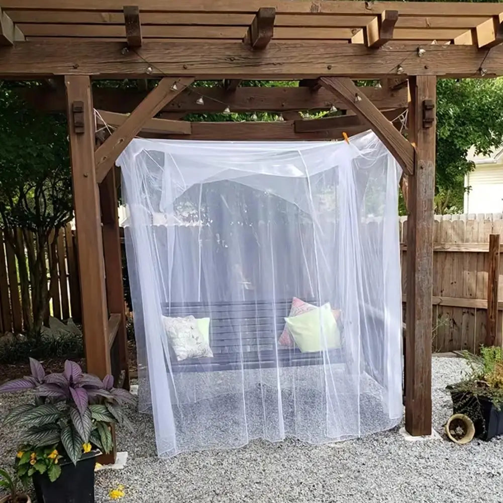 Outdoor Mosquito Net for Gazebo Patio Garden Large Mesh Canopy Tent Anti-Insect Screen Enclosure for Camping Summer Backyard Peaceful Pleasures Health and Wellness
