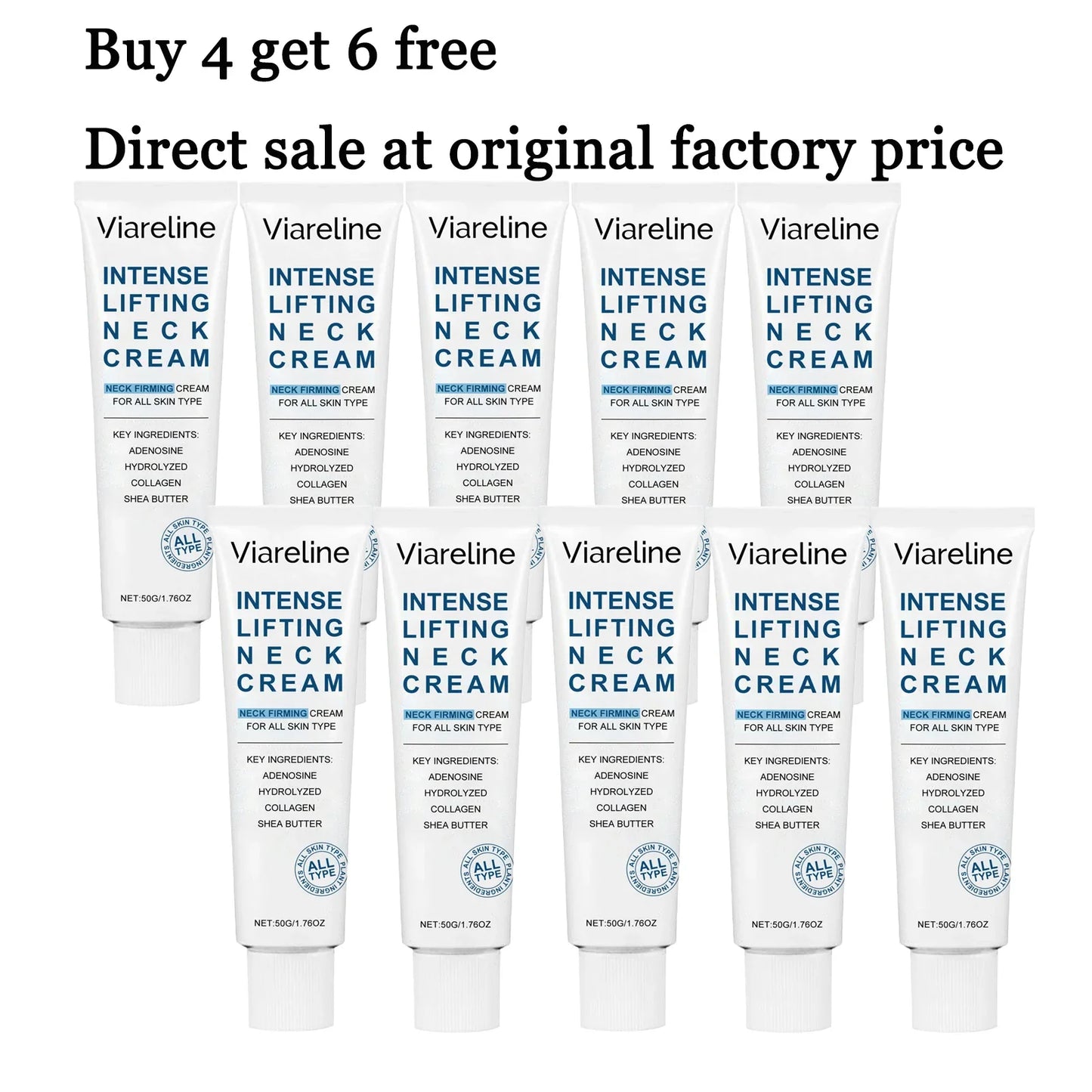 Viareline Neck Firming Cream – Lifting, Tightening & Collagen