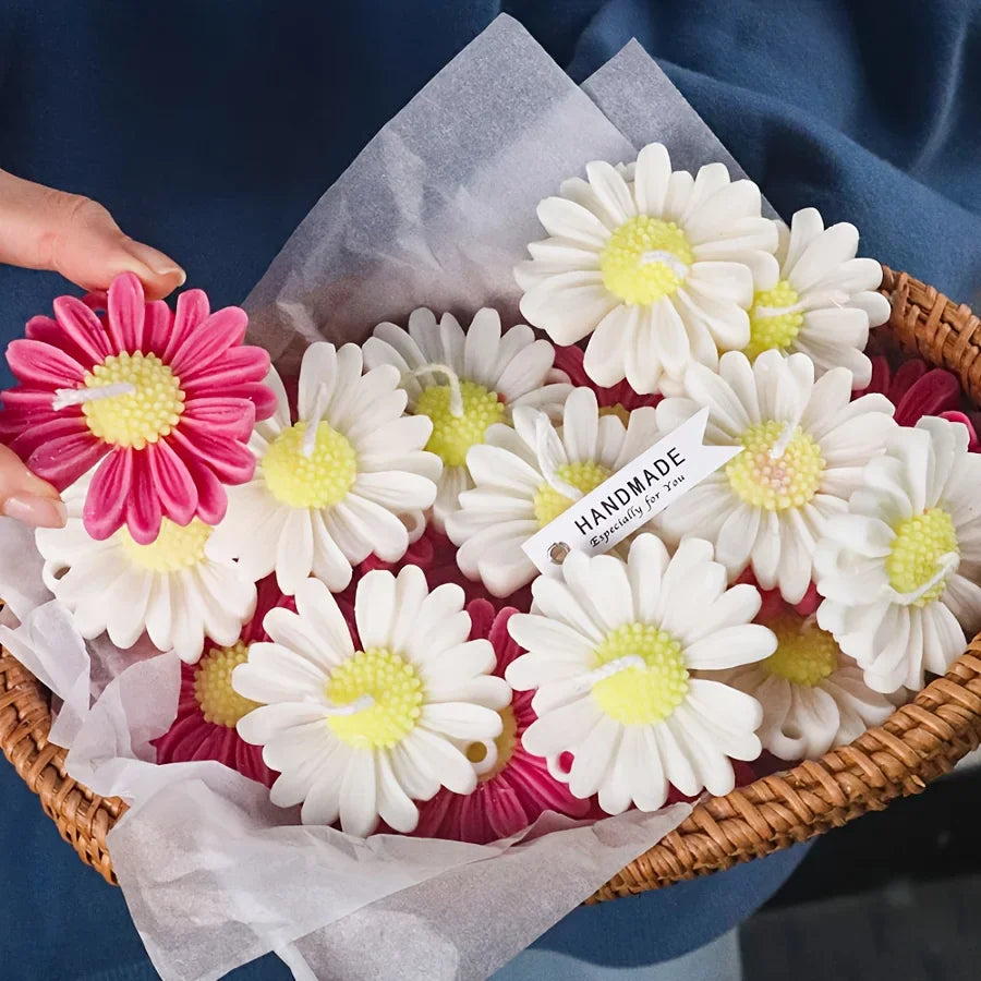 3D Daisy Flower Silicone Mold – DIY Candle, Resin & Soap