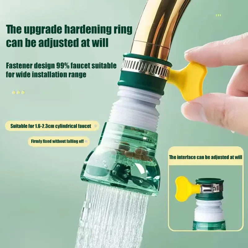 360° Faucet Extender Nozzle with Mineral Filter – Splash-Proof