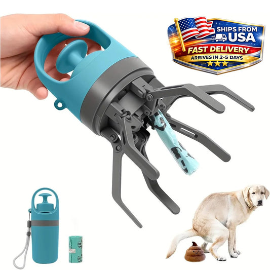 Portable Dog Pooper Scooper with Waste Bag Holder Peaceful Pleasures Health and Wellness