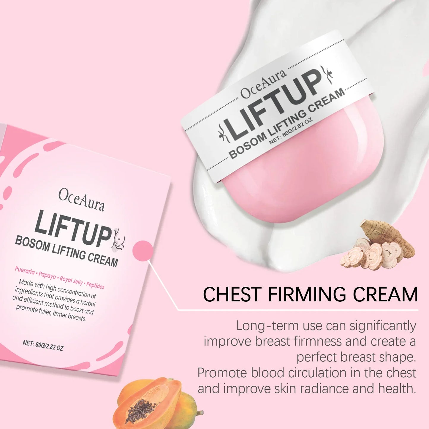 OceAura Firming Breast Cream – Nourishing Anti-Sagging 80g
