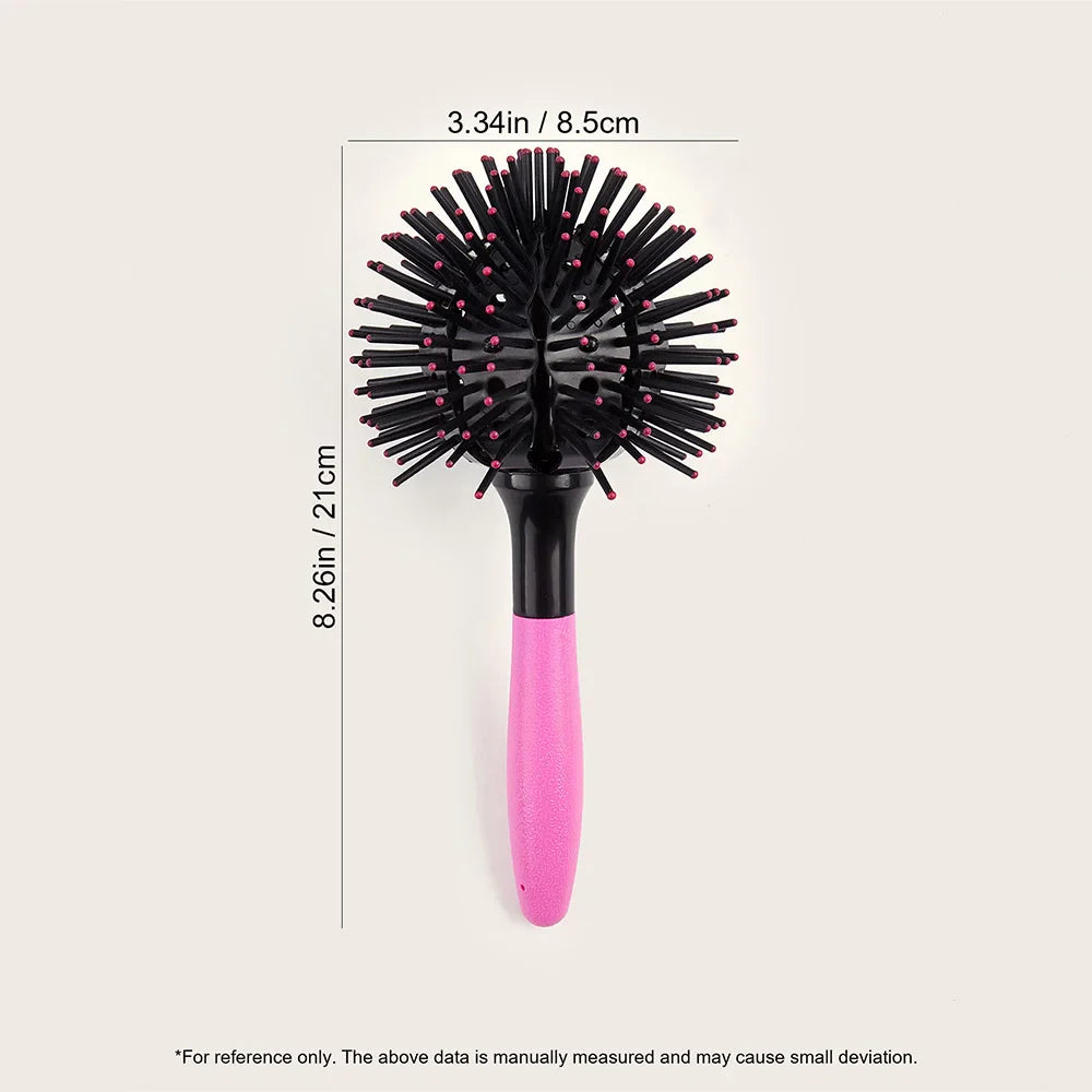 3D 360° Spherical Detangling Hair Brush – Heat Resistant Styling