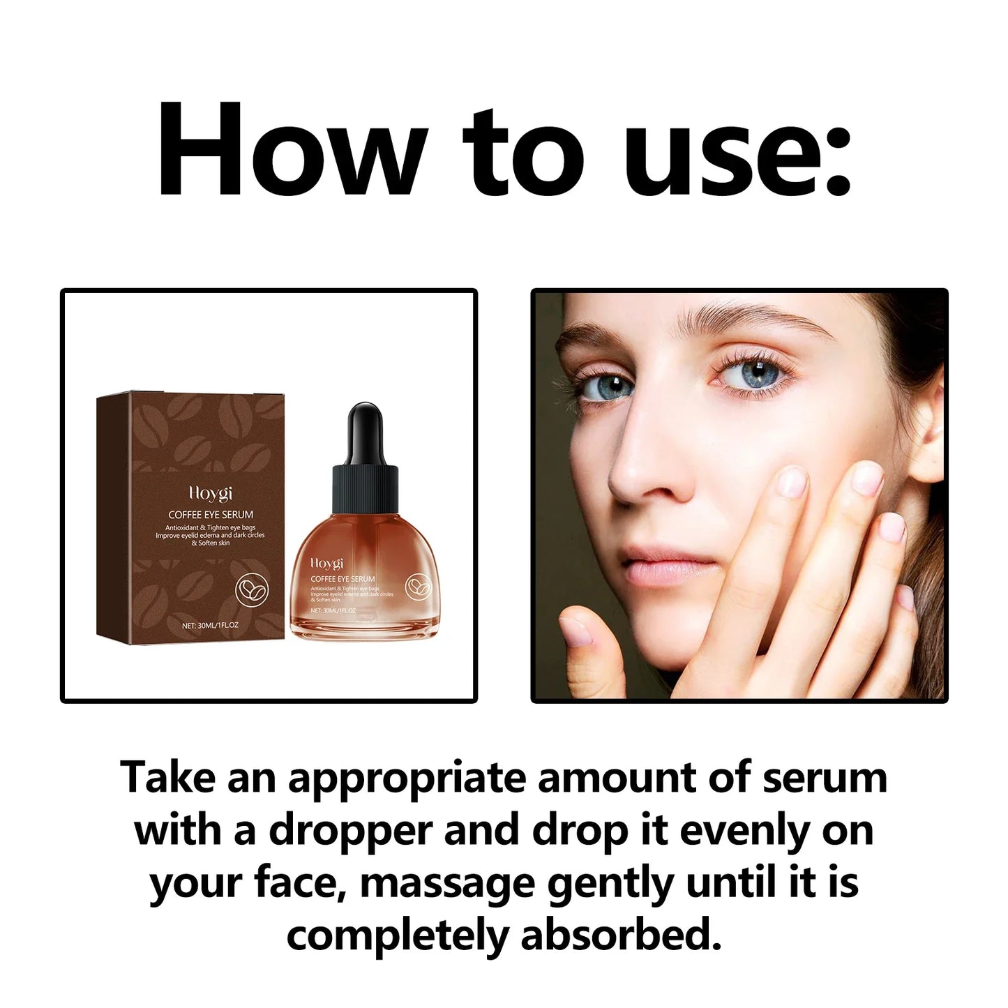 Hoygi Coffee Face & Eye Serum 30ml – Firming & Moisturizing