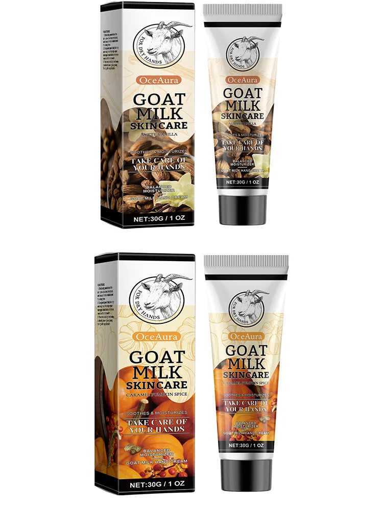 OceAura Goat Milk Hand Cream | Vanilla & Pumpkin Spice 1oz