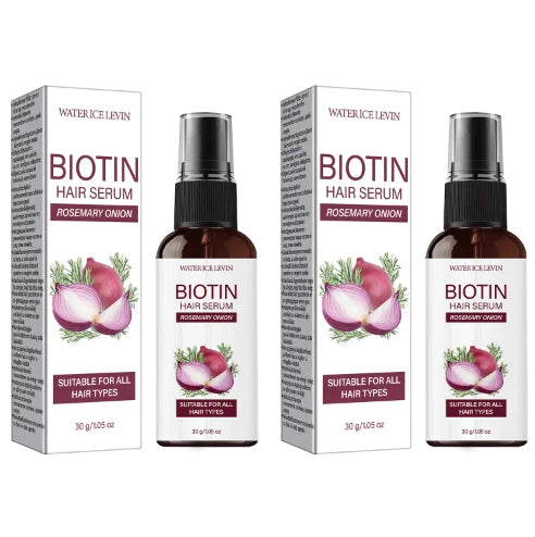Biotin Rosemary Onion Hair Growth Serum | All Hair Types Hair Growth Serum Peaceful Pleasures Health and Wellness Smoothing & Straightening