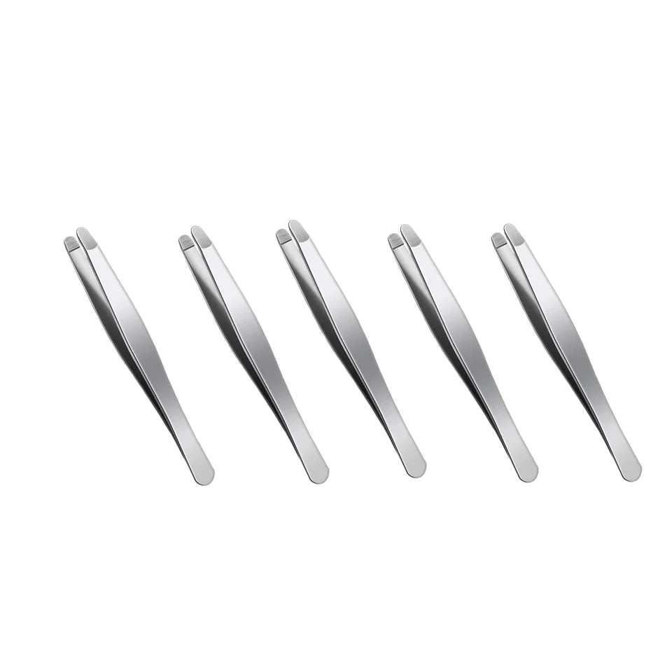 Stainless Steel Rounded Tip Tweezers | Eyebrow Shaping Tool