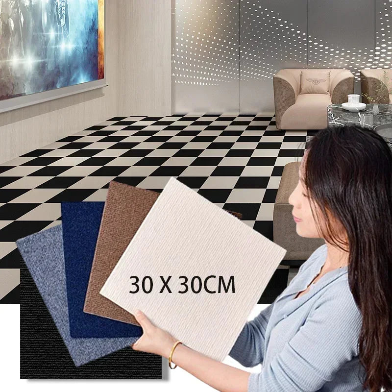 Peel & Stick Carpet Tiles 30x30cm – Self-Adhesive Rug Squares