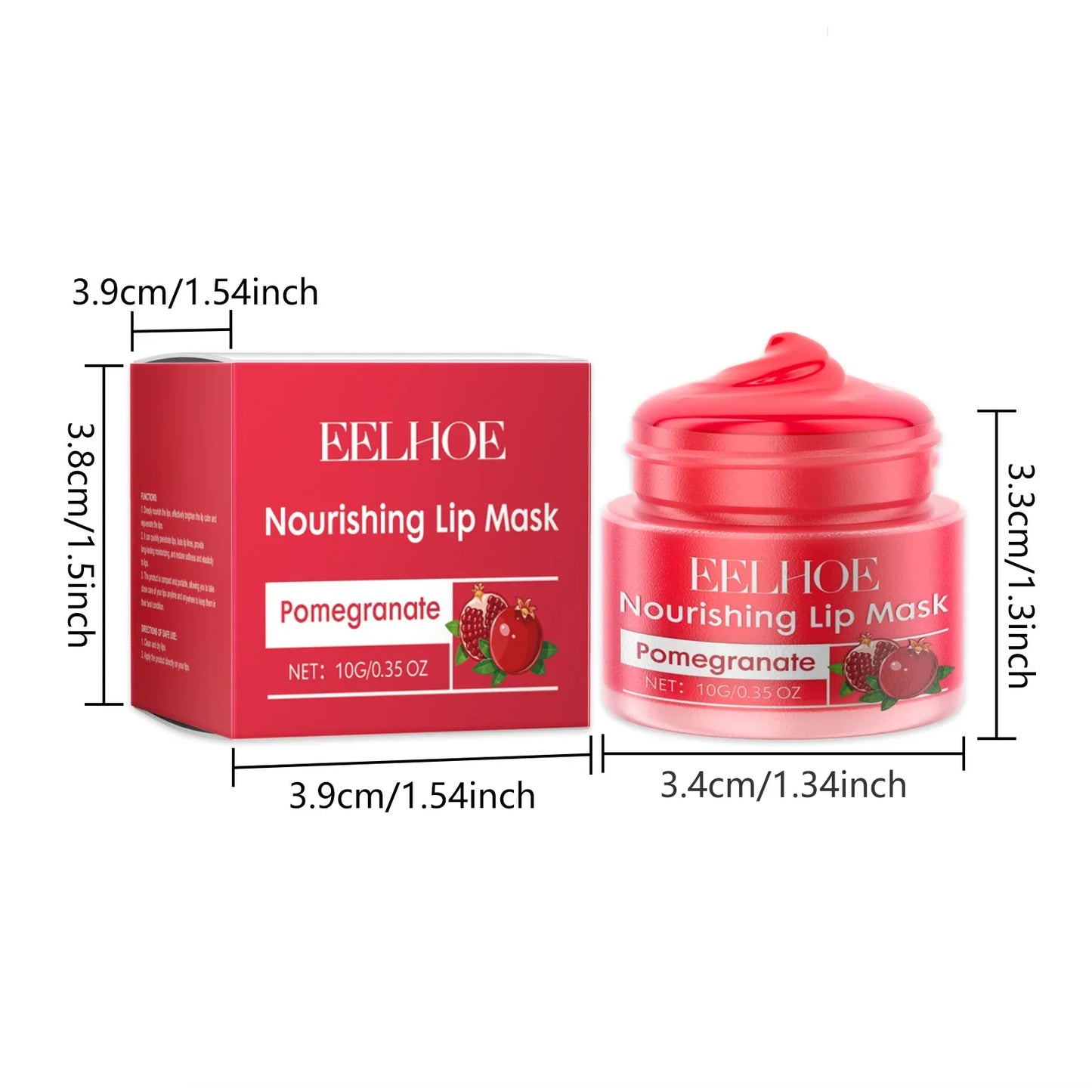 Pomegranate Lip Mask – Moisturizing, Nourishing & Smoothing