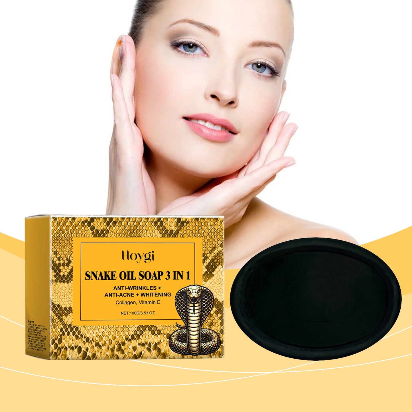 Hoygi Snake Oil Facial Cleansing Soap 100g – Oil Control & Soft Skin