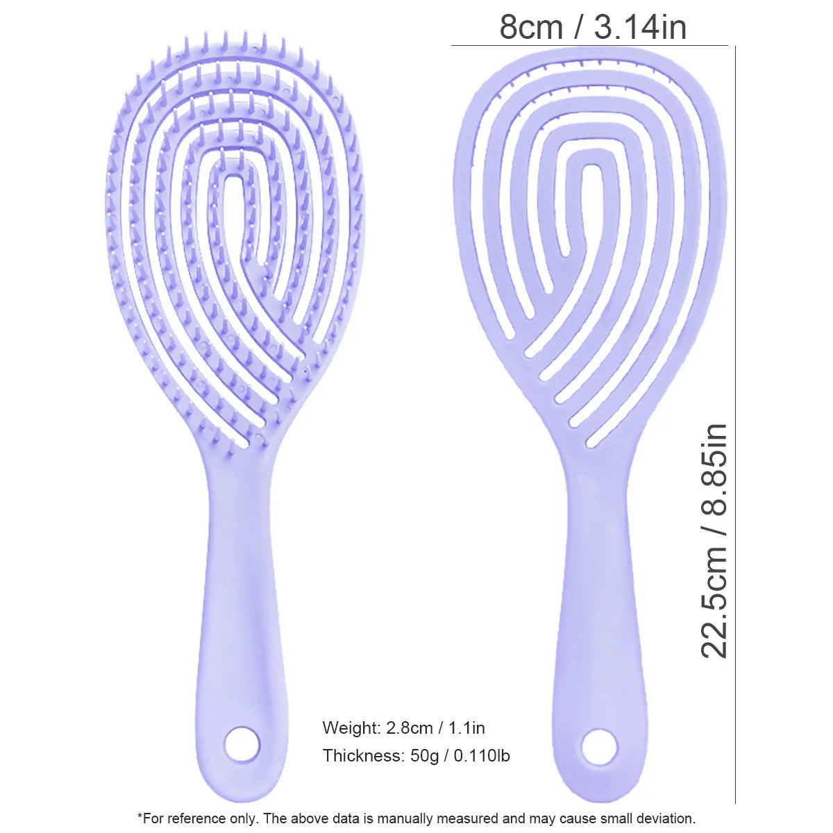Anti-Static Hollow Rib Detangling Comb – Dry & Wet Hair