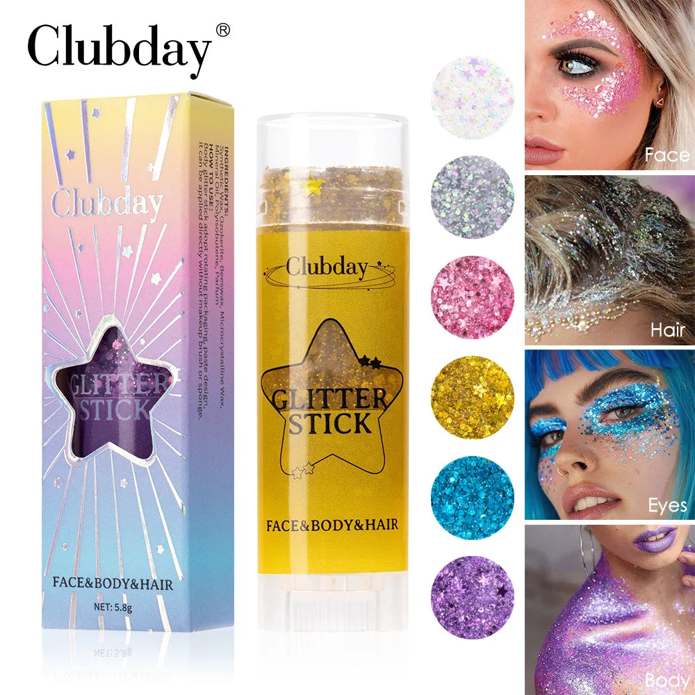 Glitter Gel Stick – Lip, Cheek & Body Sparkle Balm | High Shine