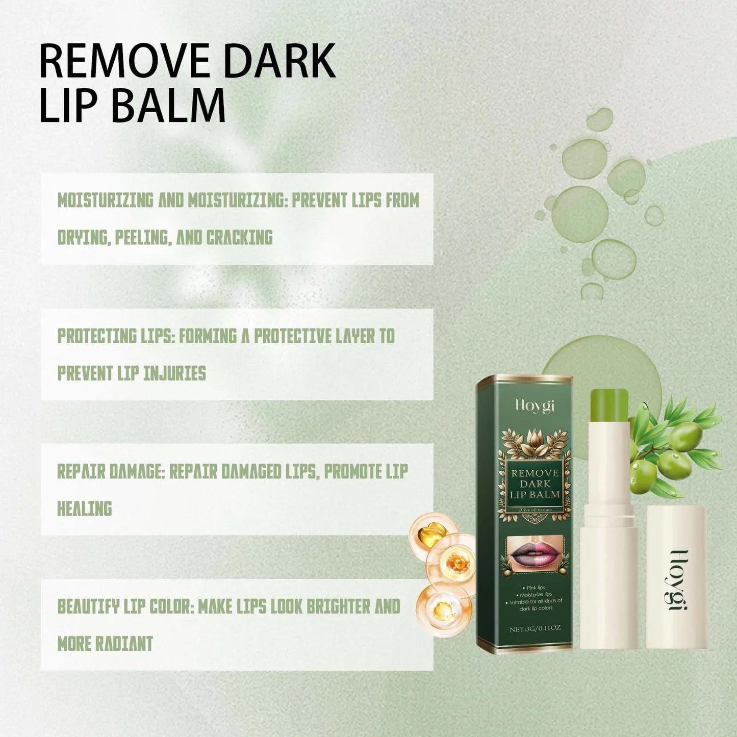 Hoygi 3G Moisturizing Lip Balm – Anti-Chapping & Fine Lines