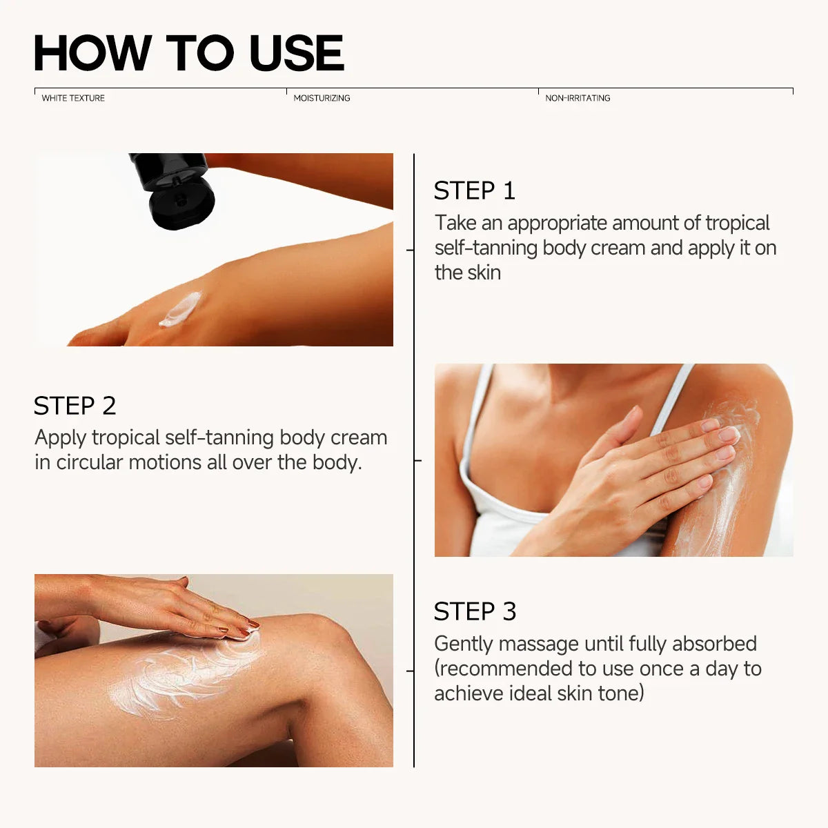 Self-Tanning Lotion with Coconut Oil – Face & Body Bronzer