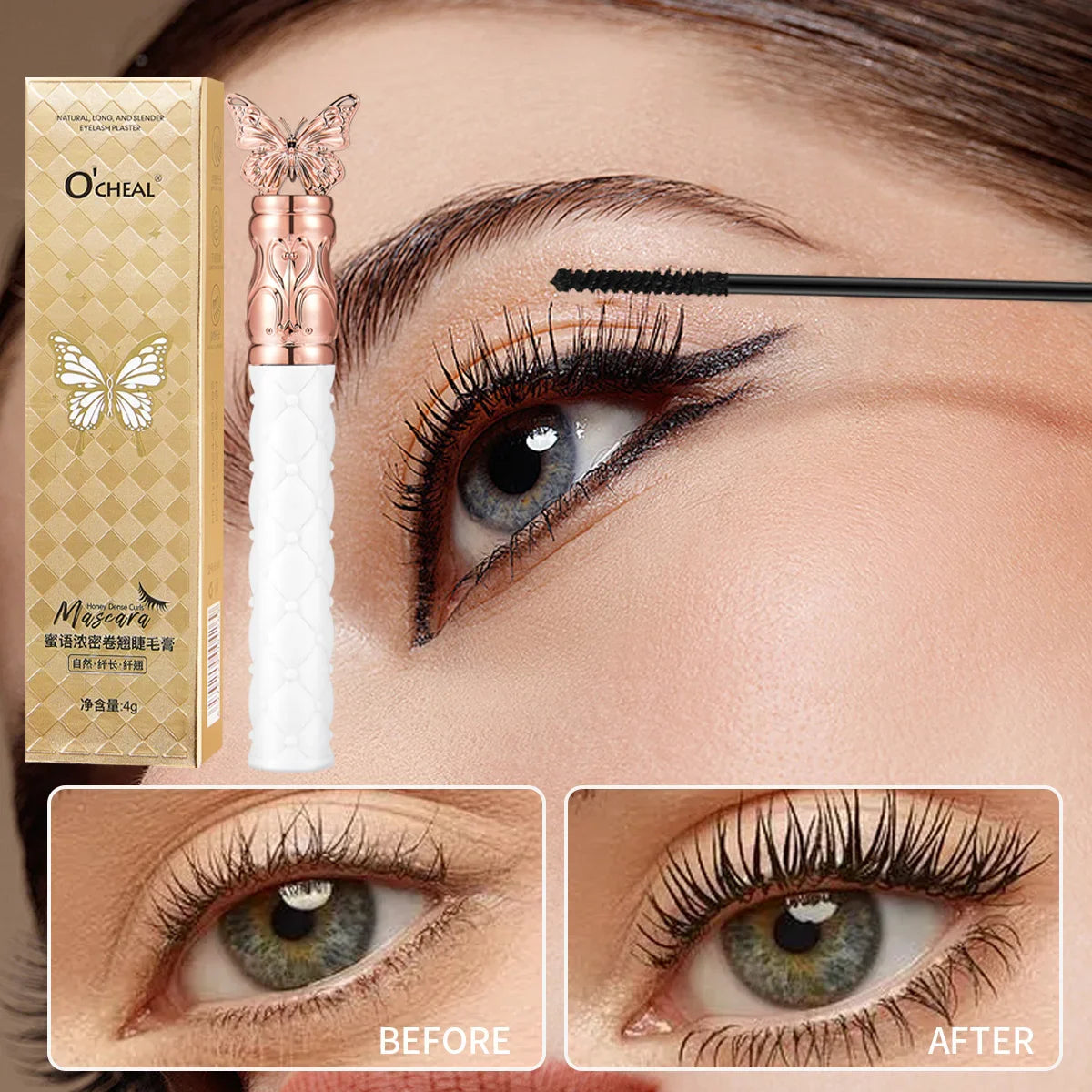 O'Cheal Black Mascara – Waterproof, Volumizing & Lengthening
